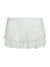 Jupe Femme Mini Haute Taille Dentelle Double Couche Polyester 1