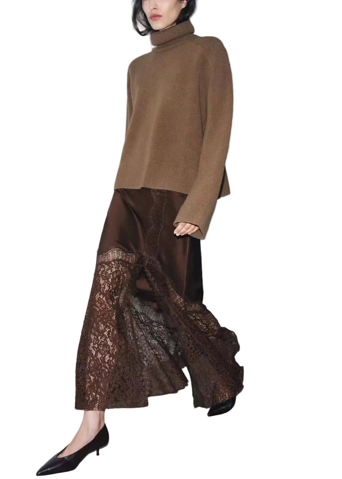 Jupe Femme Patchwork Dentelle Ouverte Côté Été 0