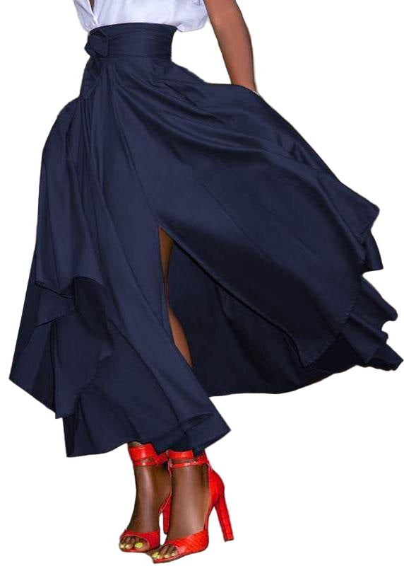 Jupe Femme avec Fermeture Éclair au Dos et Poches Latérales 0