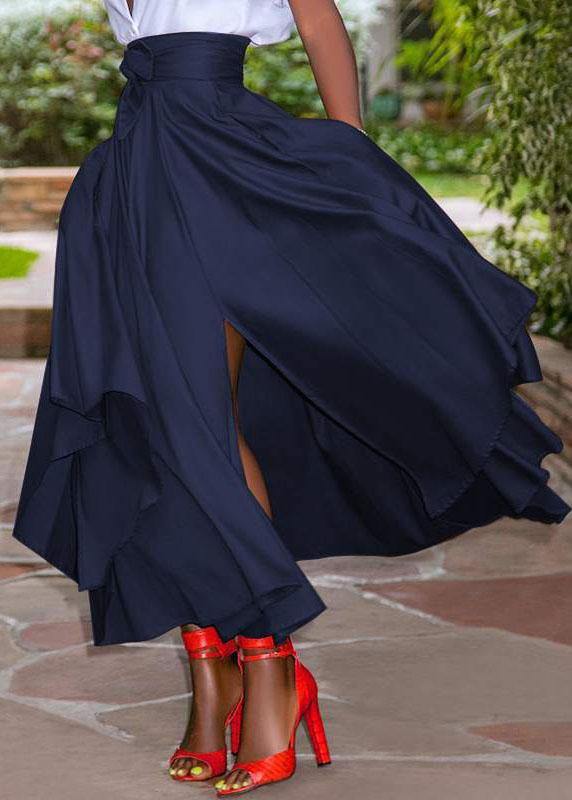 Jupe Femme avec Fermeture Éclair au Dos et Poches Latérales 2