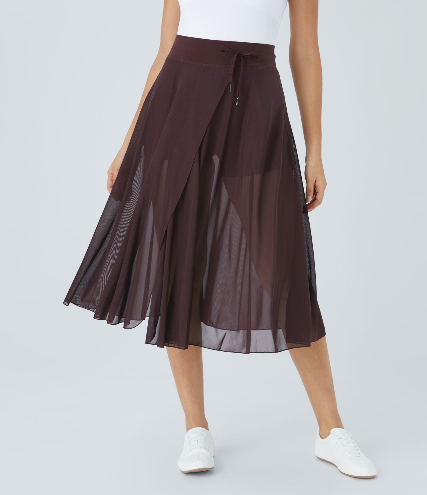 Jupe Haute Taille 2-en-1 pour Femme Élégante 10