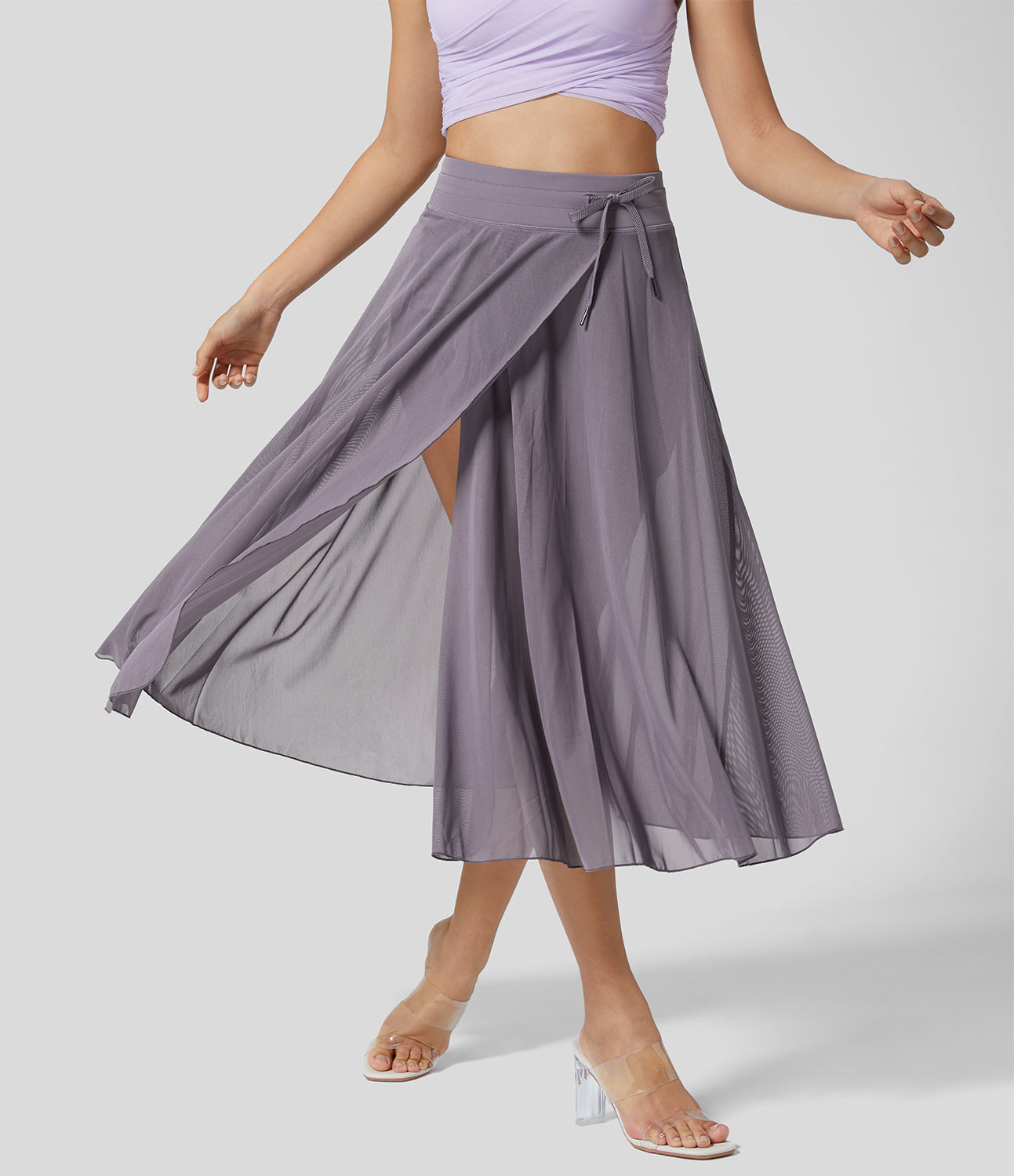 Jupe Haute Taille 2-en-1 pour Femme Élégante 12