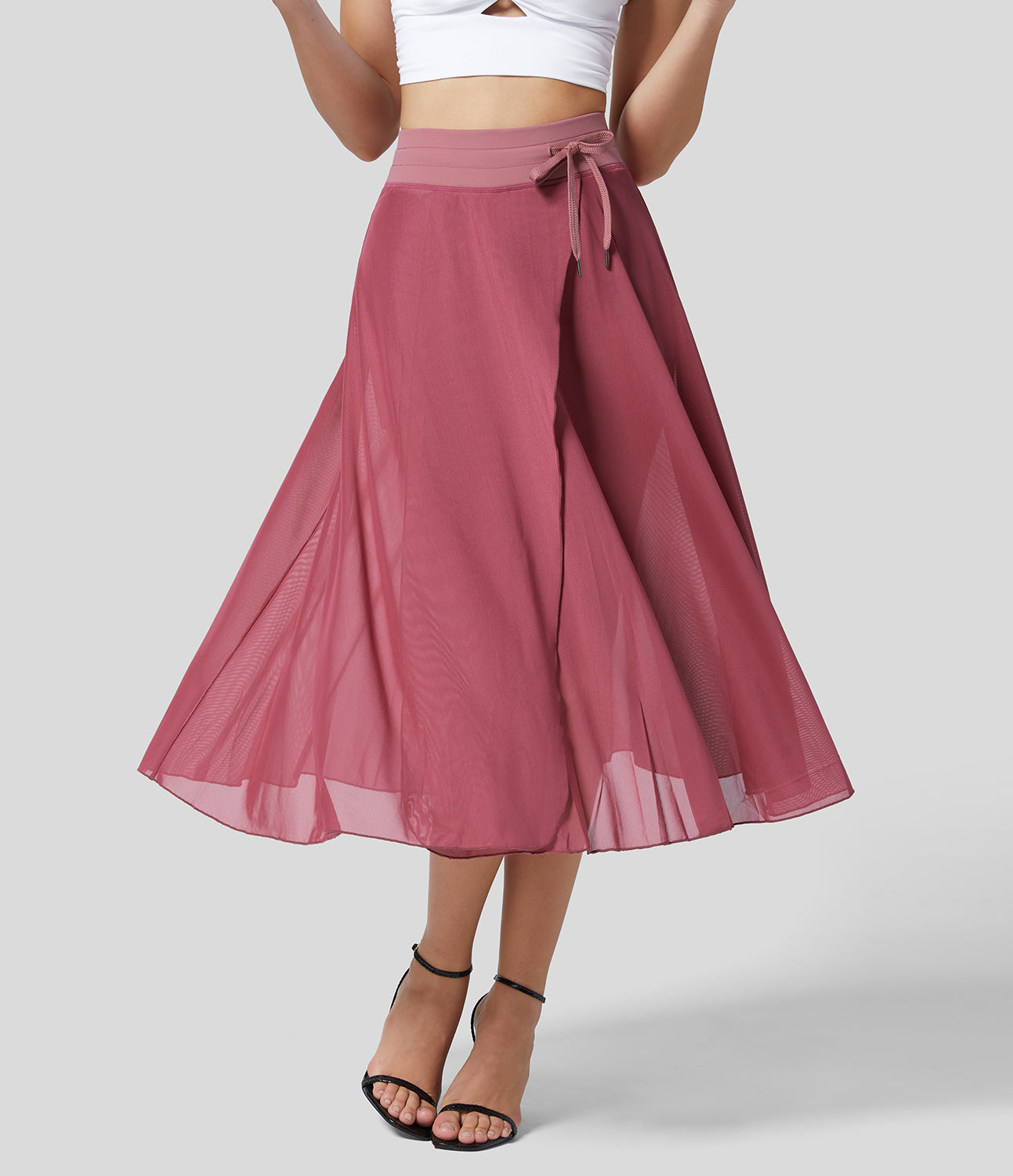 Jupe Haute Taille 2-en-1 pour Femme Élégante 6