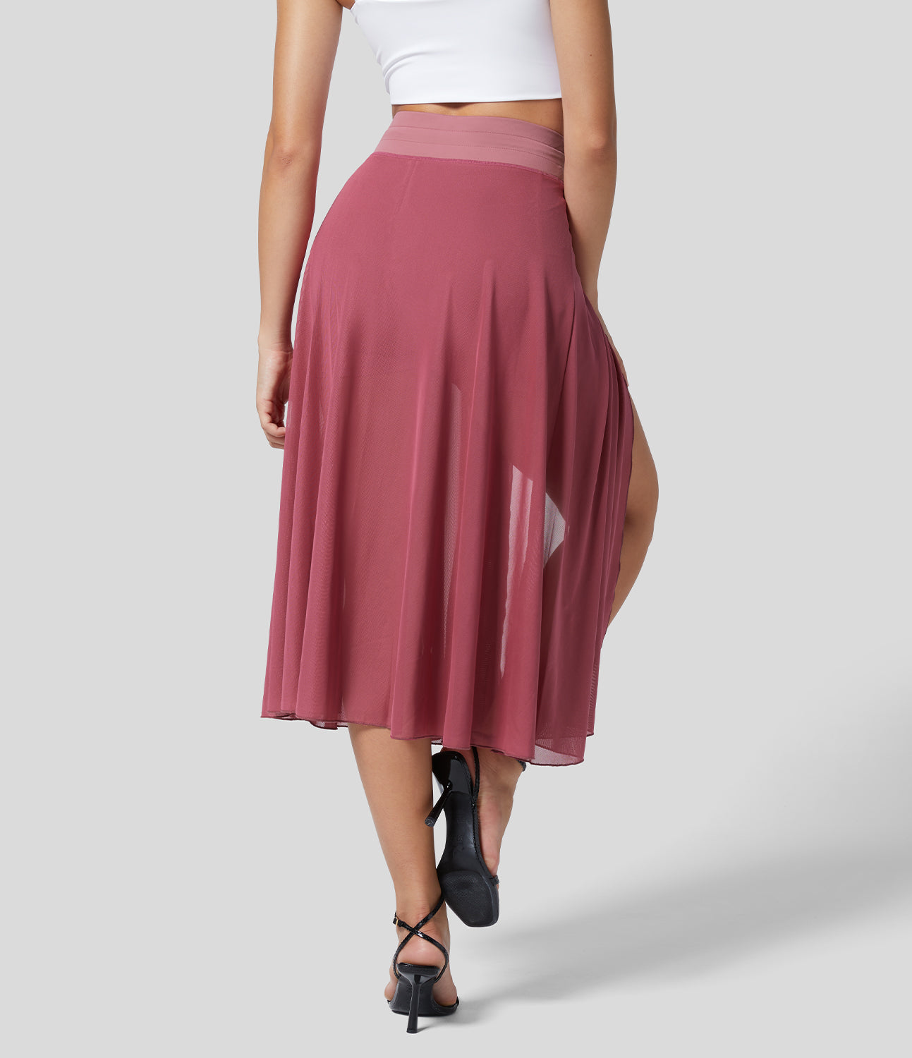 Jupe Haute Taille 2-en-1 pour Femme Élégante 7
