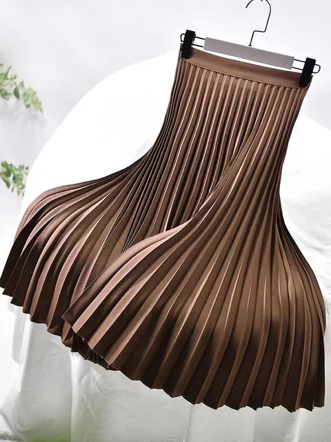 Jupe Longue Femme Plissée Chic 2