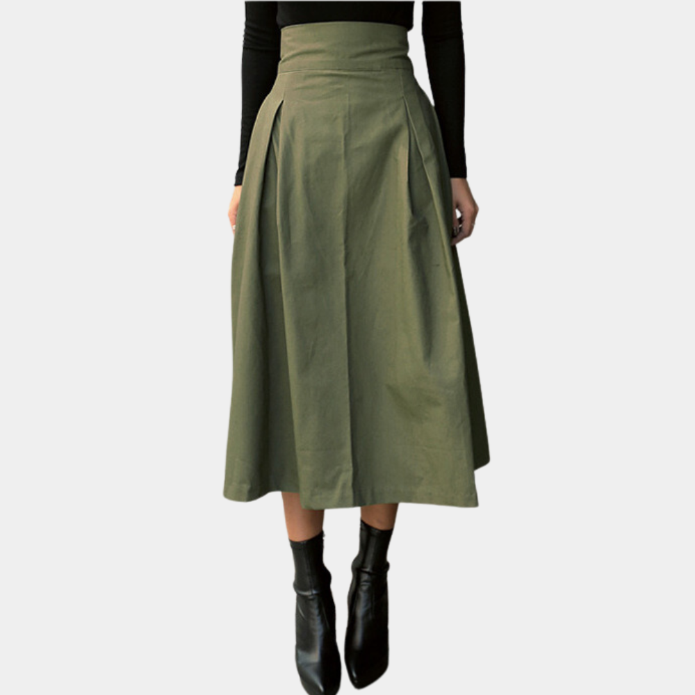 Jupe Longue Femme Taille Haute Chic Automne 1