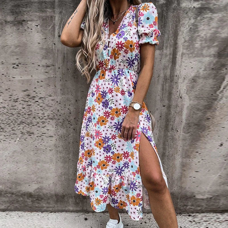 Jupe Longue à Imprimé Floral pour Femmes 4