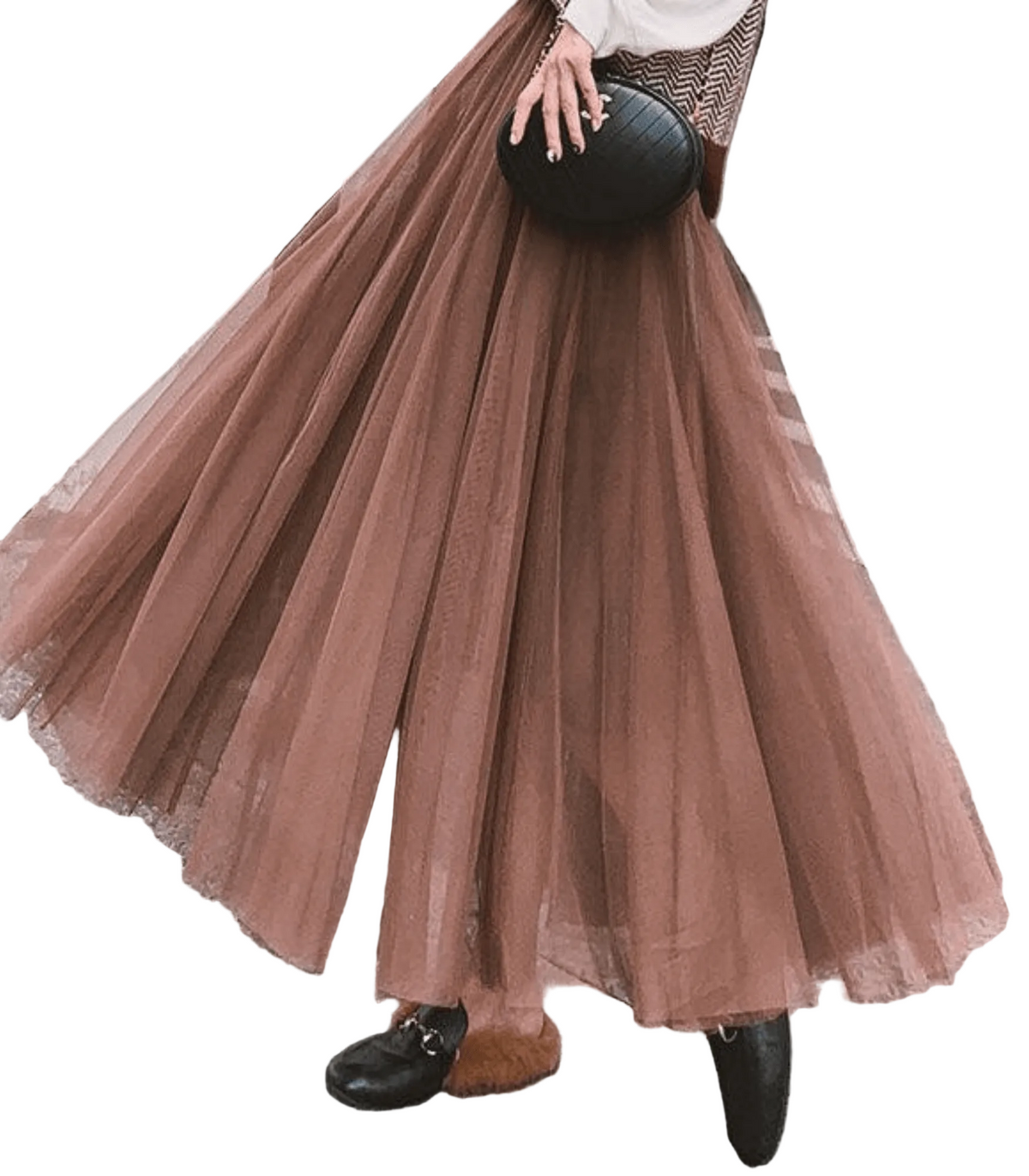 Jupe Longue à la Cheville Taille Haute pour Femme 5