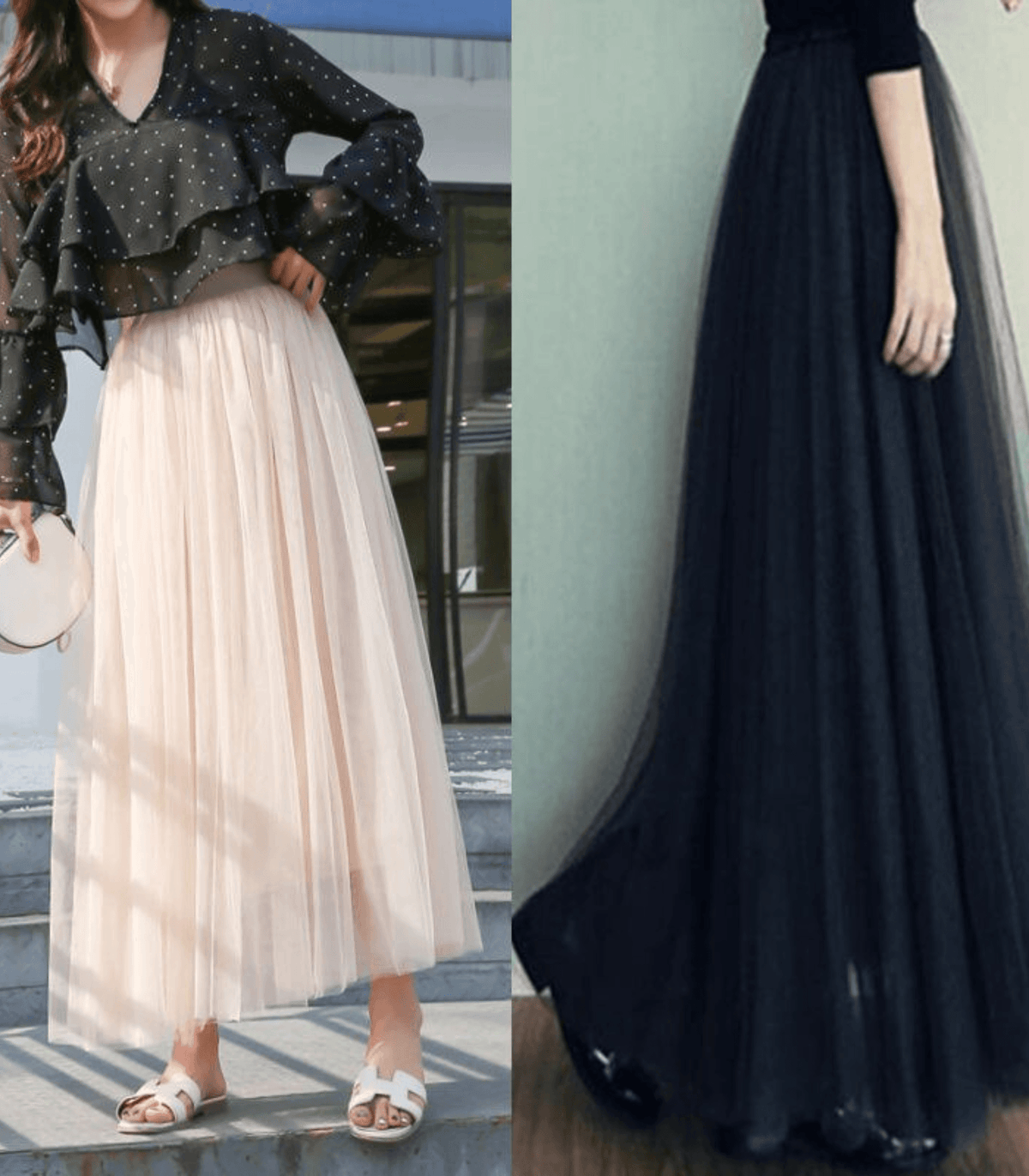 Jupe Longue à la Cheville Taille Haute pour Femme 7