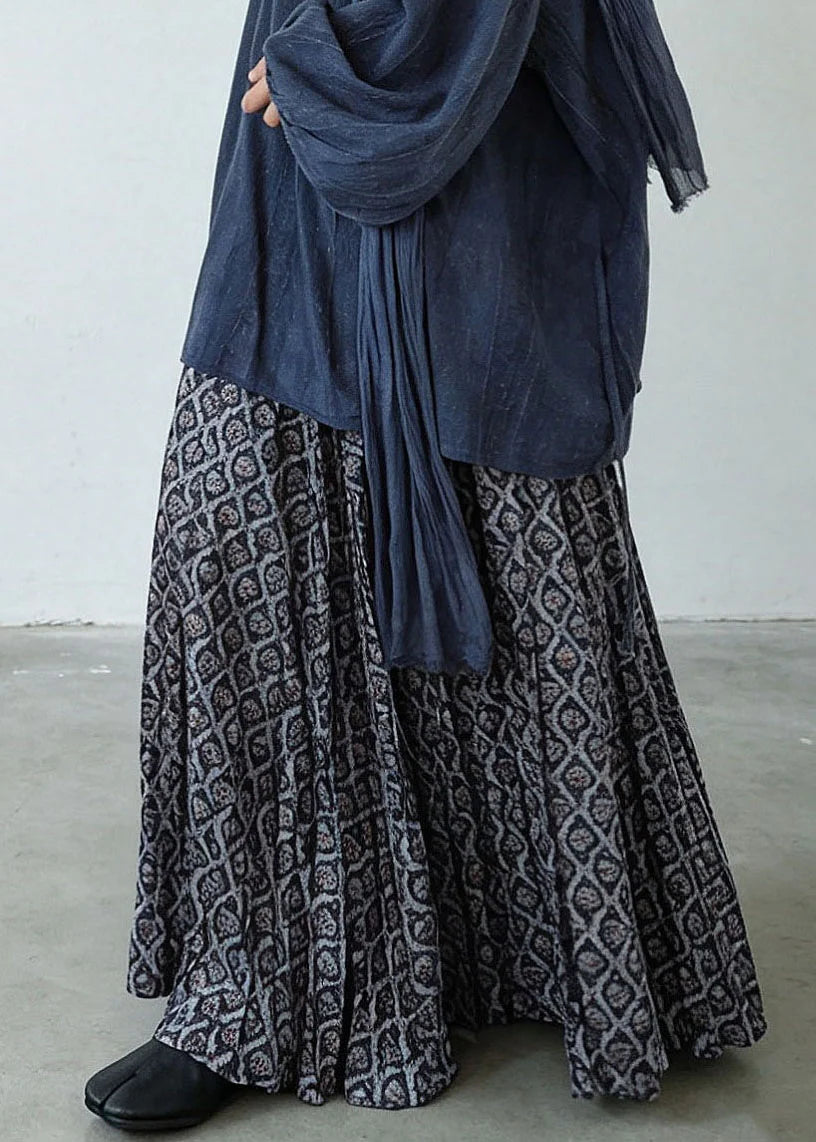 Jupe Maxi Femme Imprimée Taille Élastique 3