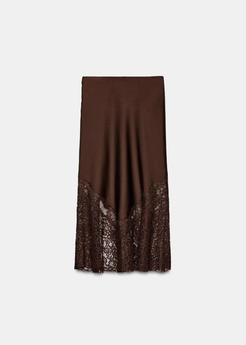 Jupe Maxi Femme Patchwork avec Empiècements en Dentelle 3