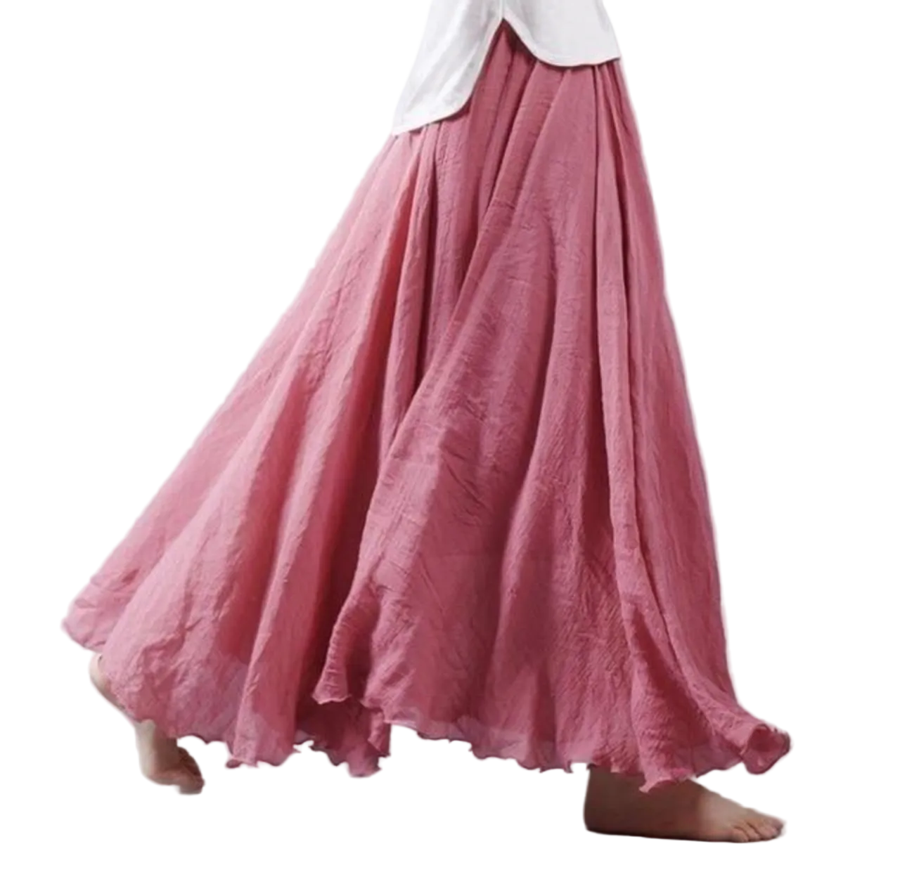 Jupe Maxi Plissée Femme Moderne 11