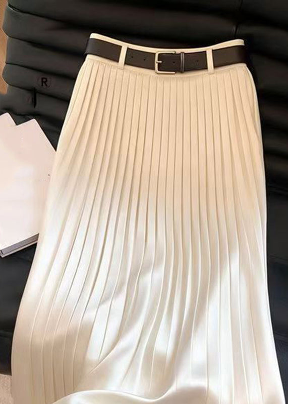 Jupe Maxi Plissée Taille Haute Chic 1
