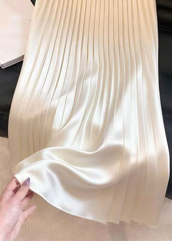 Jupe Maxi Plissée Taille Haute Chic 3