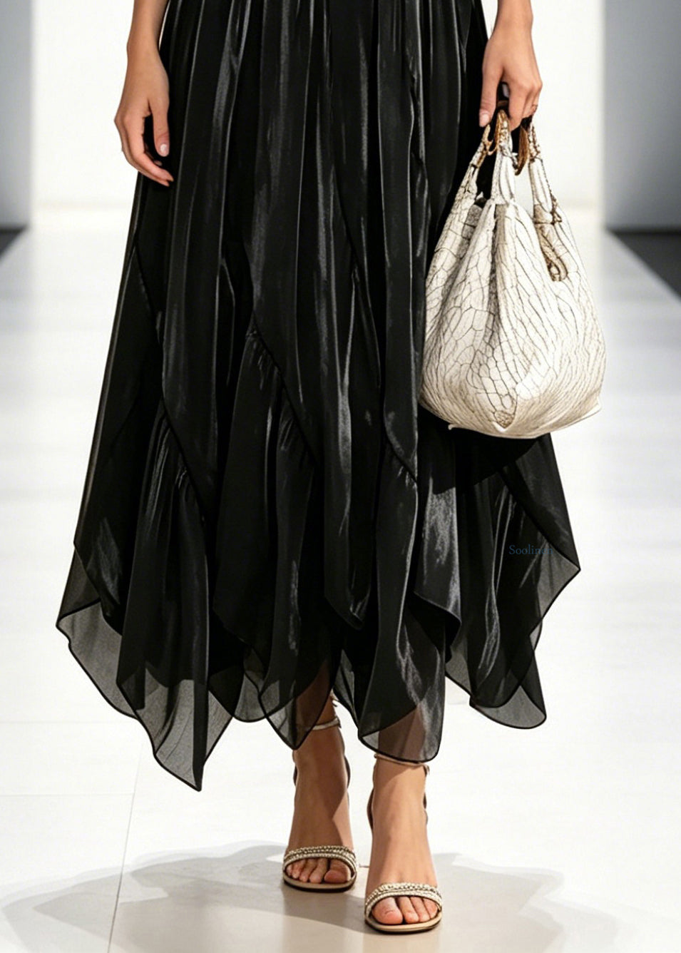Jupe Trapèze en Tulle Noir 3