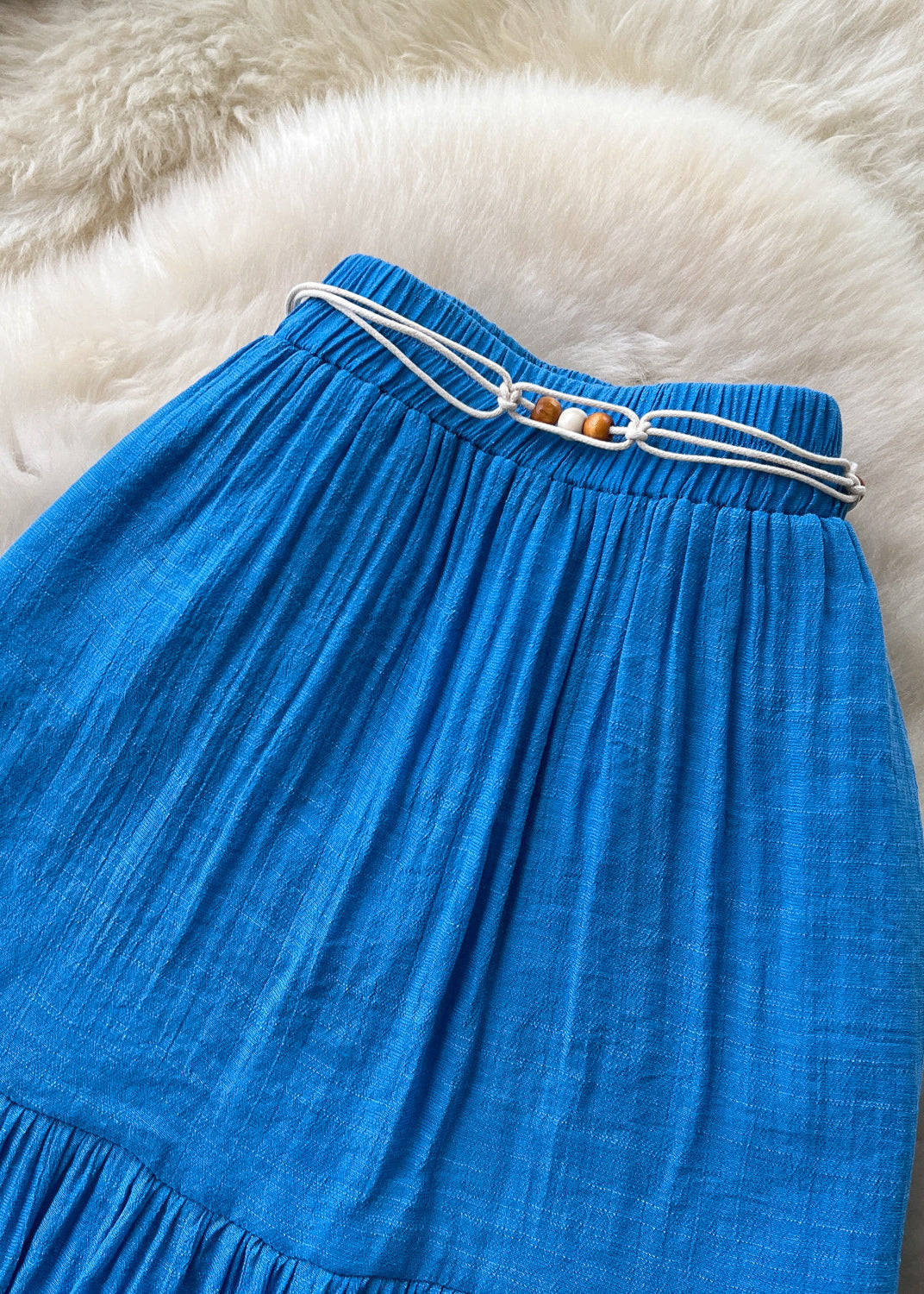 Jupe d'été Femme Patchwork Bleu Style Décontracté 2