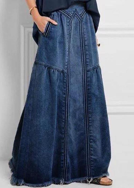 Jupe en Jean Femme Taille Élastique Détachée 4