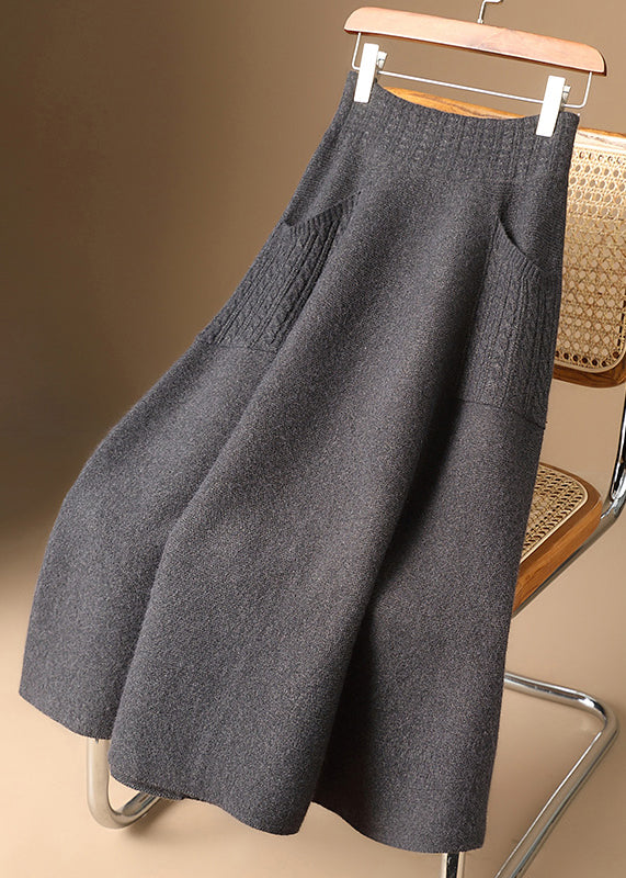 Jupe en Tricot Ajustée avec Poches 1