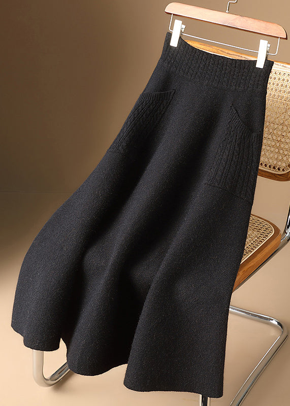 Jupe en Tricot Ajustée avec Poches 2