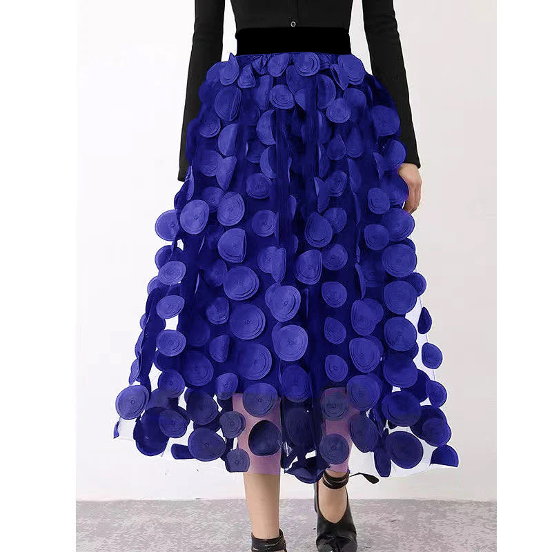 Jupe en Tulle à Pois Noirs pour Femmes 9