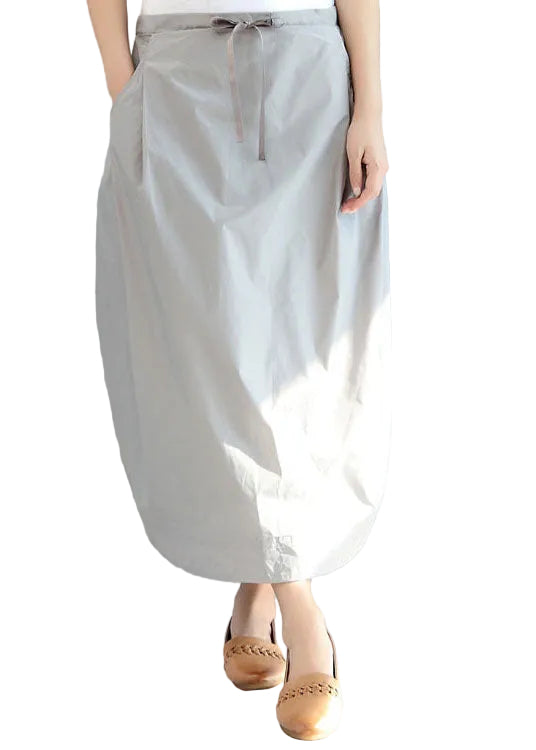 Jupe longue femme taille élastique décontractée grande taille 0