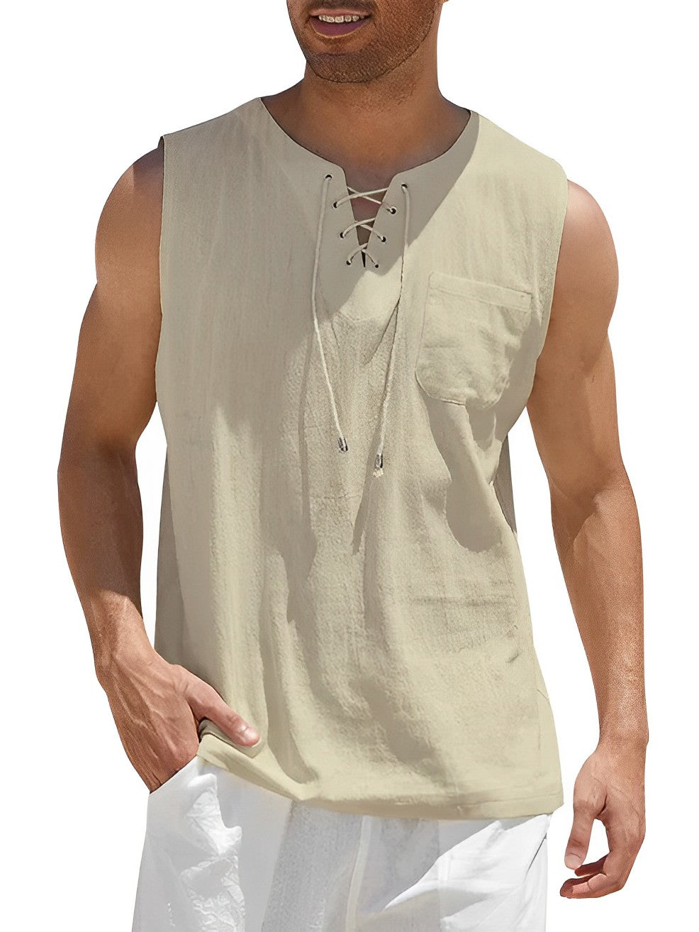 Variant image for Haut pour hommes en coton respirant-49
