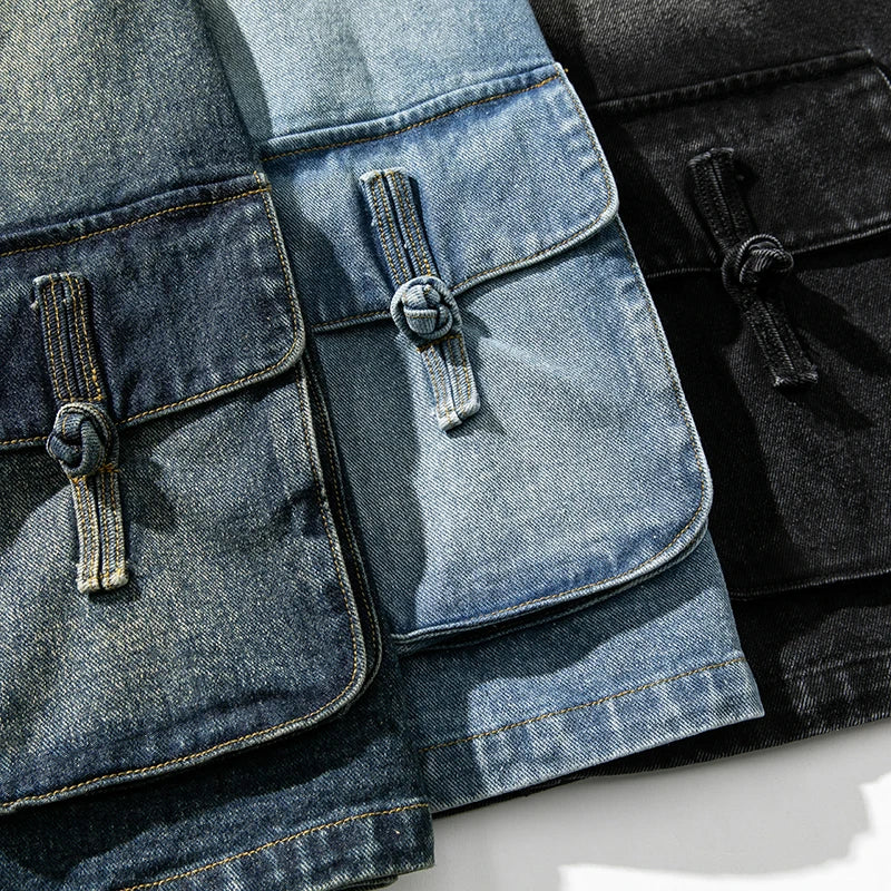 Kimono en Denim Vintage Décontracté 3