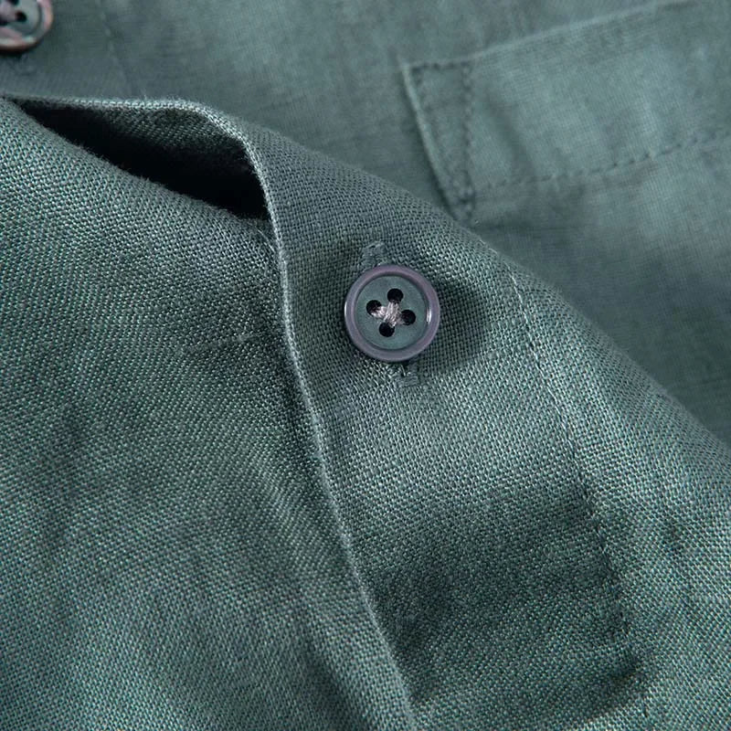 Chemise Homme Décontractée en Lin Respirant pour l'Été 5