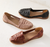 Chaussons Femme Élégants Confortables en Tissu Doux-2