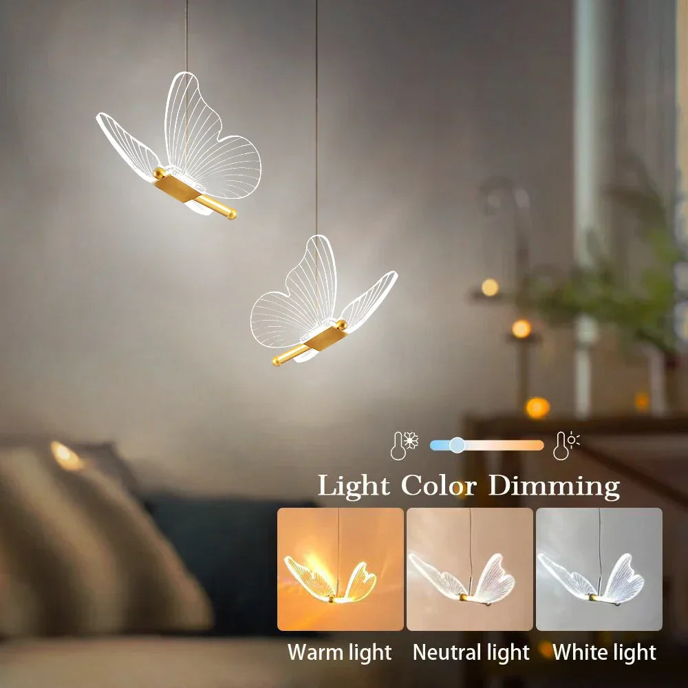 Lampes à LED en Forme de Papillon pour Enfants