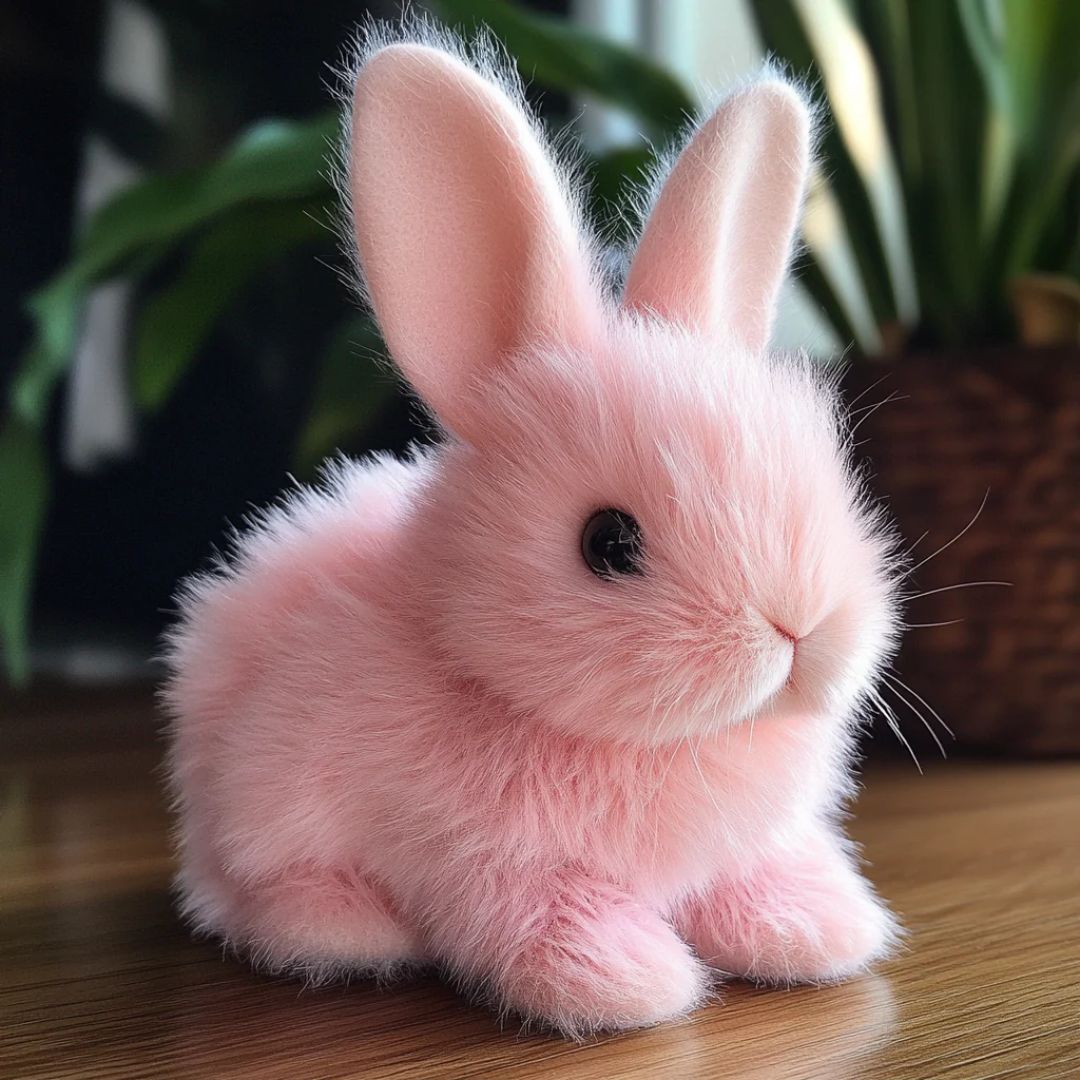 Lapin en Peluche Animé pour Enfants et Adultes 0