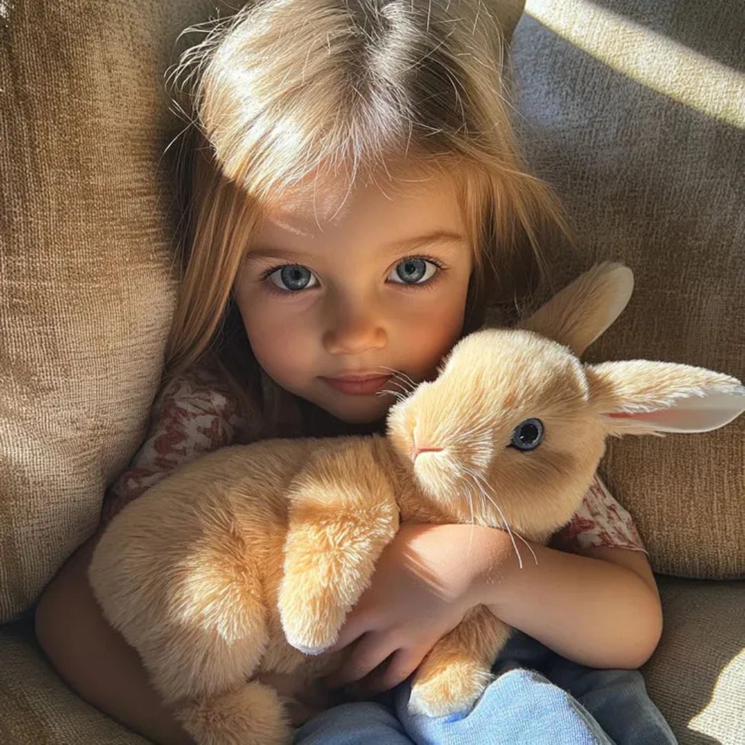 Lapin en Peluche Animé pour Enfants et Adultes 1