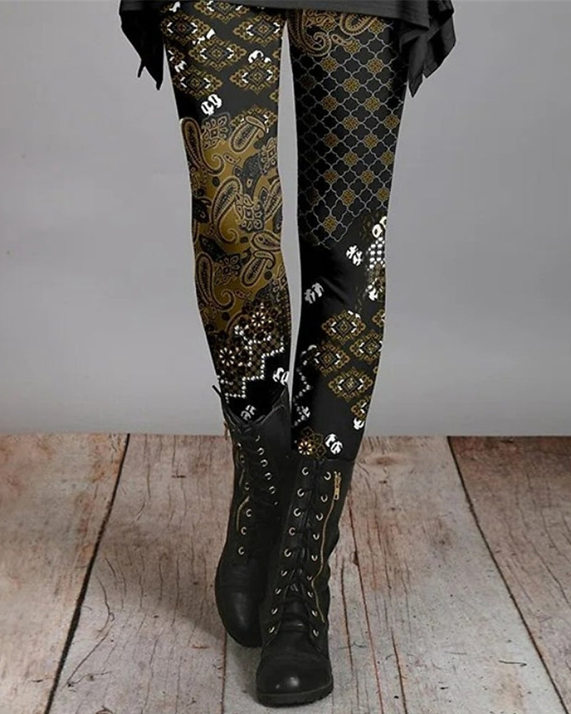 Legging Femme Bohème Automnal 3