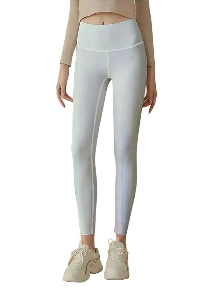 Leggings de Course Femme Taille Haute Ajustée avec Effet Froncé 1