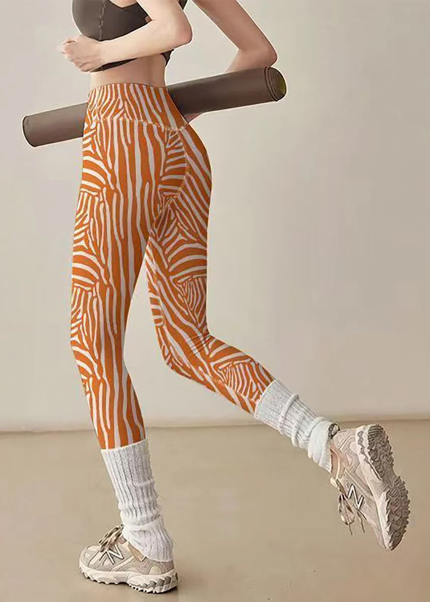 Leggings de course Capri taille haute pour femmes style Pilates 2