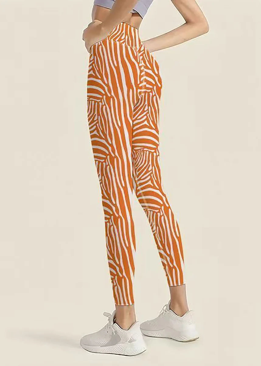 Leggings de course Capri taille haute pour femmes style Pilates 4