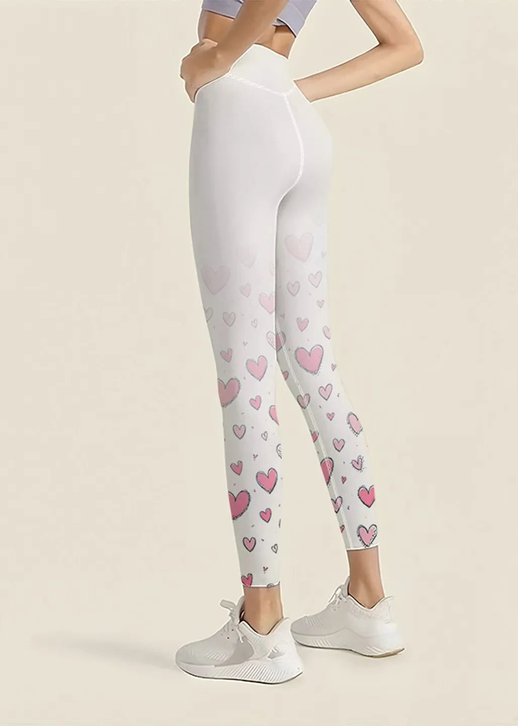 Leggings de course femme style Capri à taille haute 3