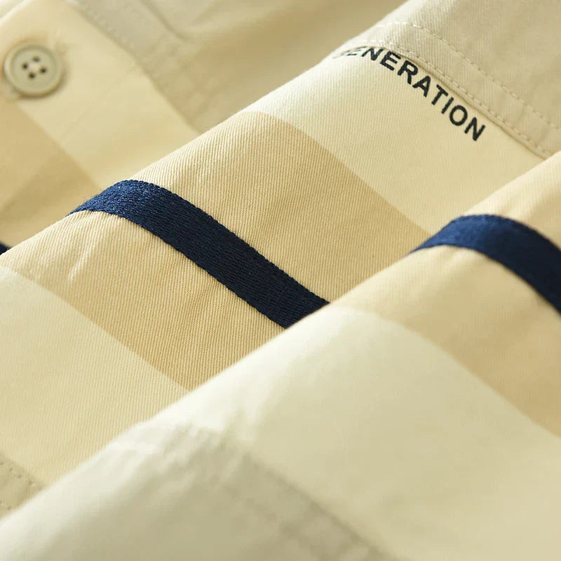 Chemise Homme Patchwork Confortable 100% Coton 5