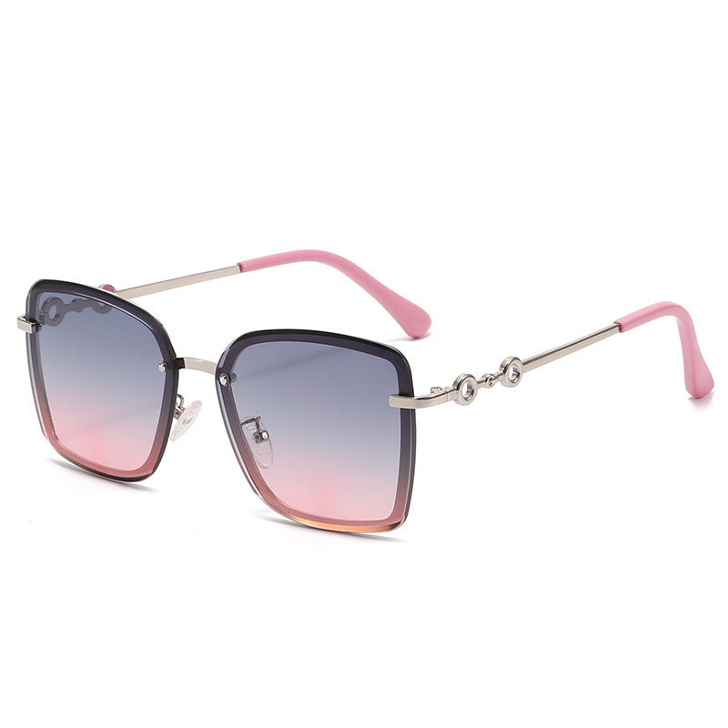 Lunette de Soleil Femme Carrée Avec Verres Miroir Protection UV 0