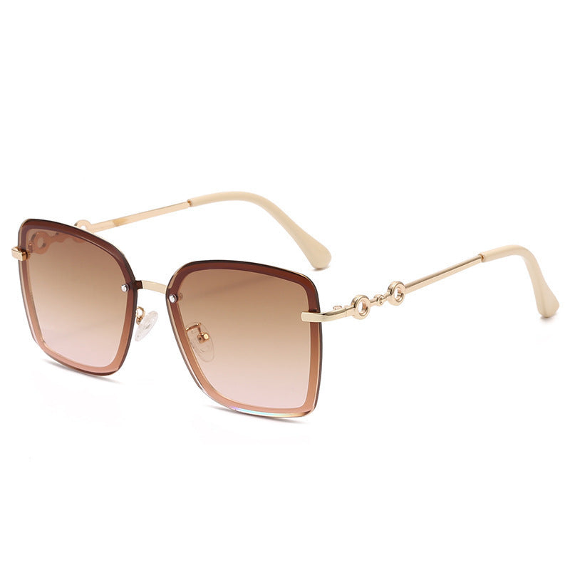 Lunette de Soleil Femme Carrée Avec Verres Miroir Protection UV 1