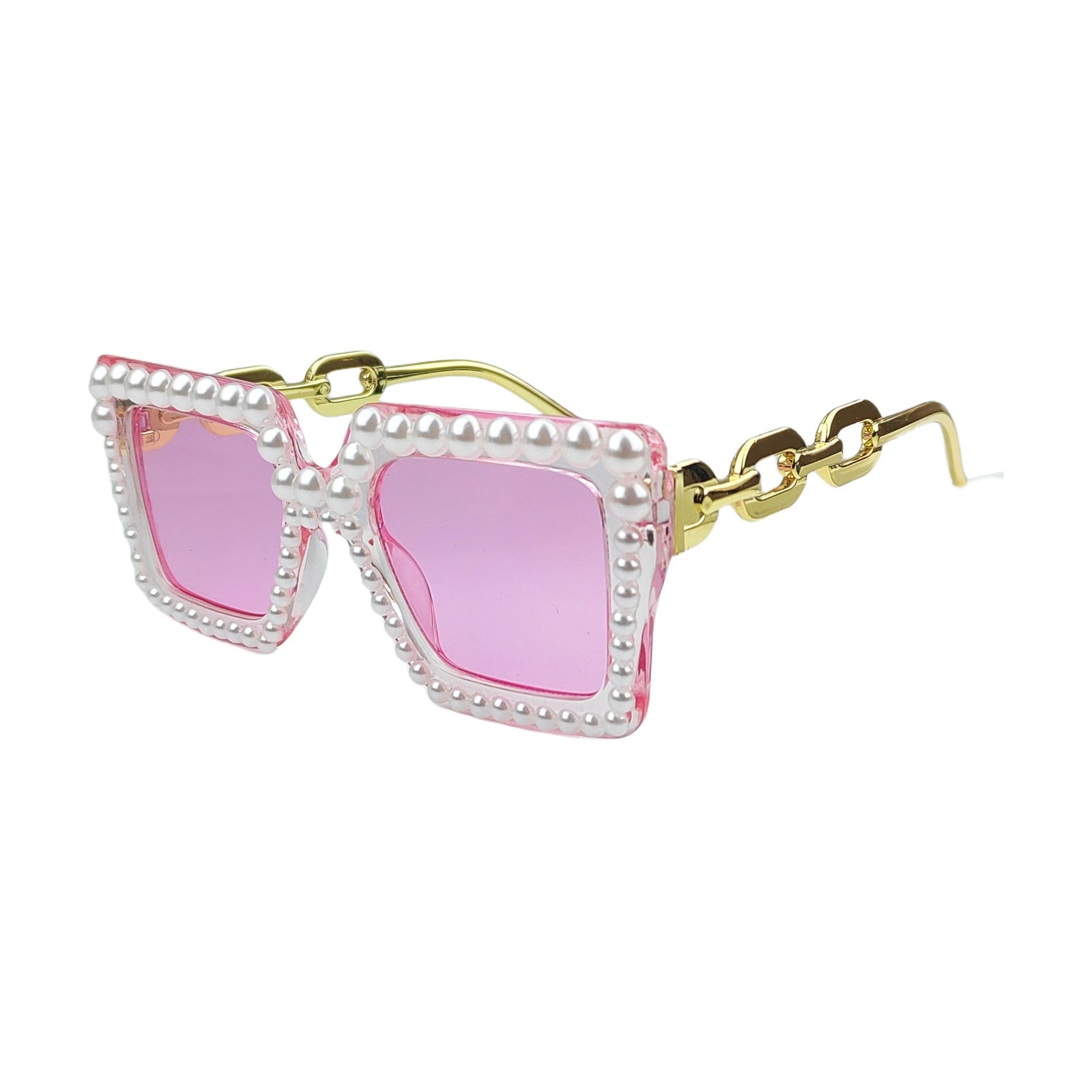 Lunette de Soleil Femme Carrée Tendance avec Décorations 6