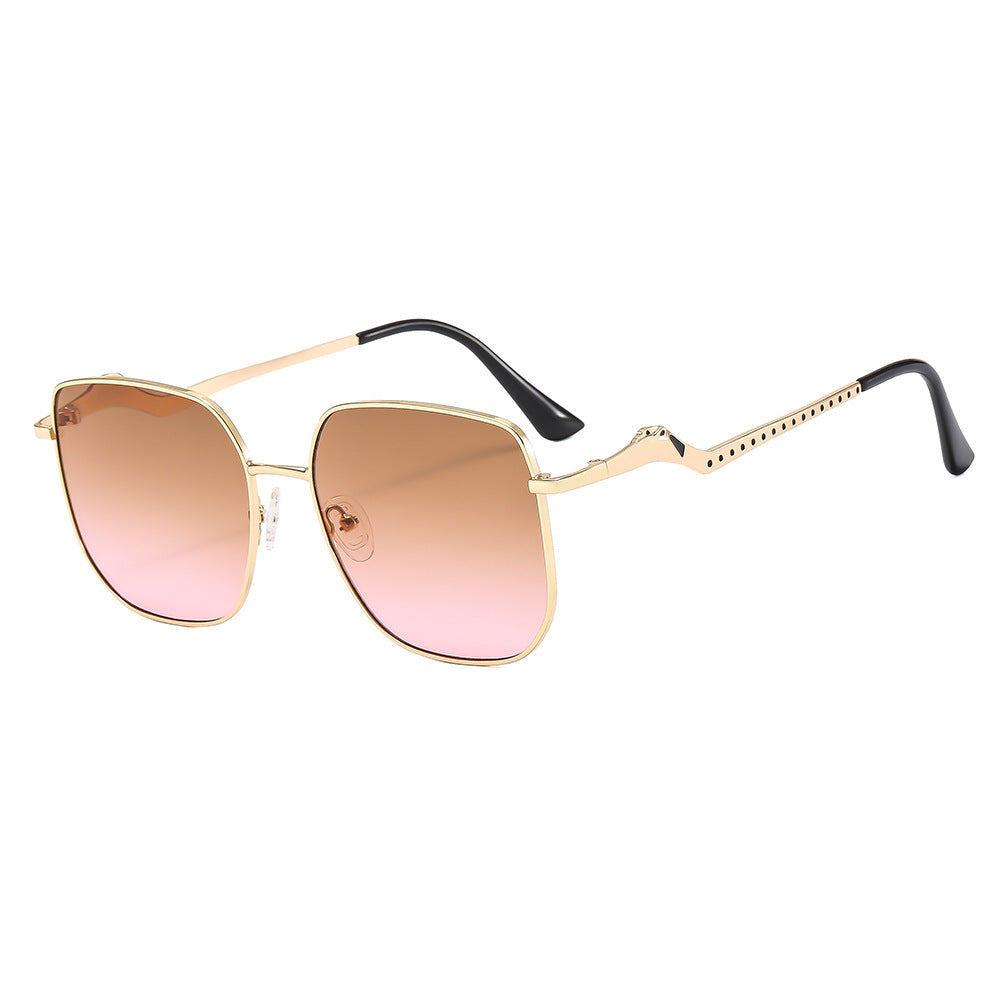 Lunette de Soleil Femme Carrée avec Détails Décoratifs 0