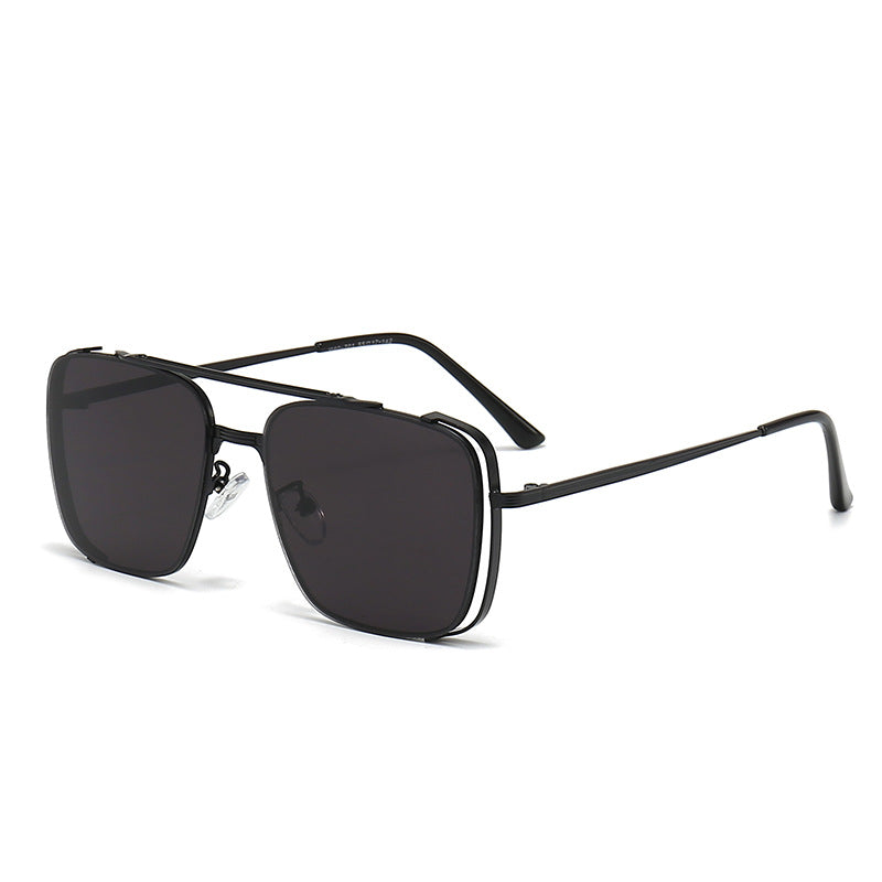 Lunette de Soleil Femme Carrée avec Monture Métallique Moderne 6