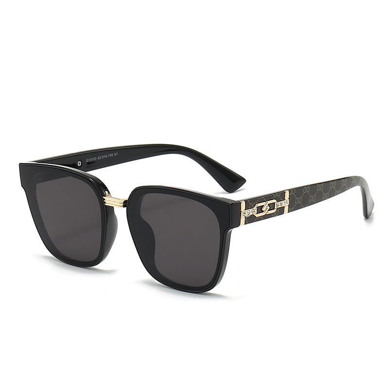 Lunette de Soleil Femme Design Carré Tendance avec Protection UV 0