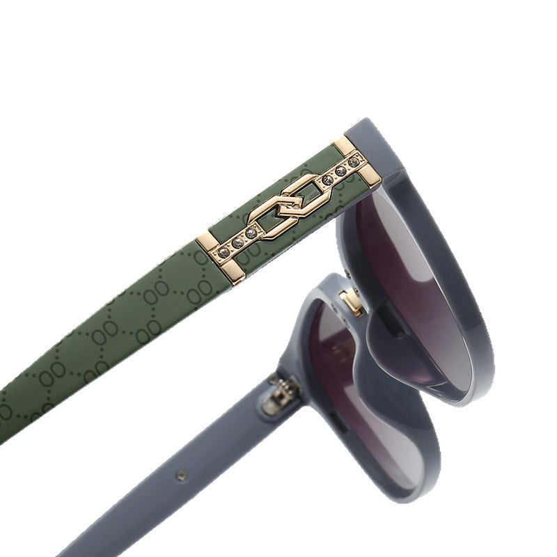 Lunette de Soleil Femme Design Carré Tendance avec Protection UV 5