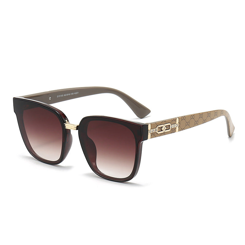 Lunette de Soleil Femme Design Carré Tendance avec Protection UV 9