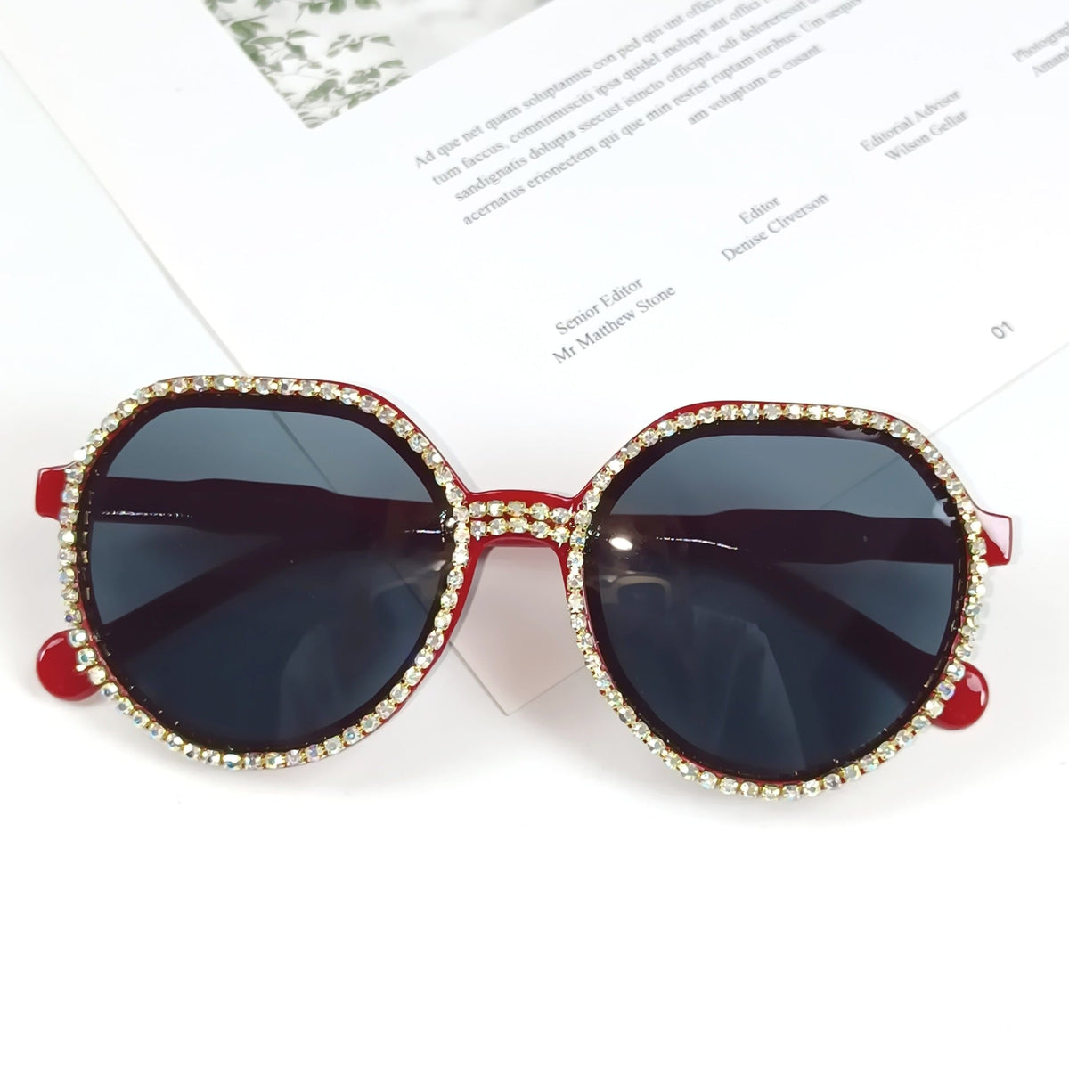 Lunette de Soleil Femme Surdimensionnée Embellie 6