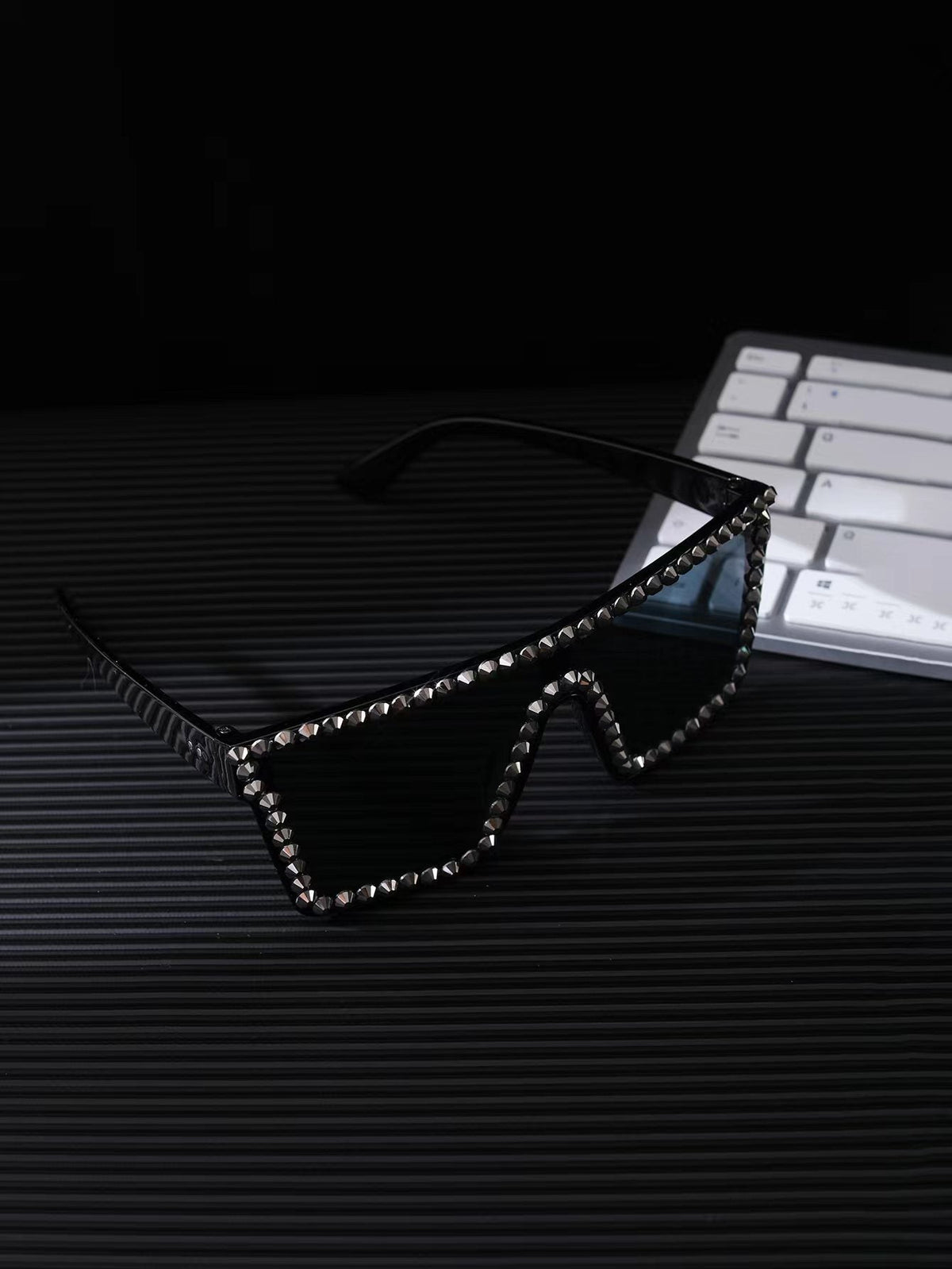 Lunette de Soleil Femme Surdimensionnée Rectangulaire Moderne 5