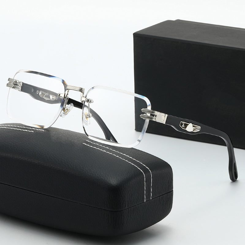 Lunettes de Lecture Femme Carrées Chic avec Accents Métalliques 0