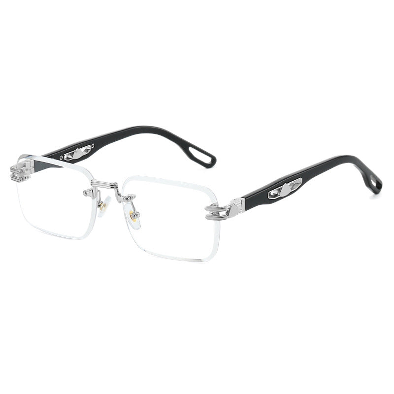 Lunettes de Lecture Femme Carrées Chic avec Accents Métalliques 5